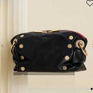 Hammitt Black Daniel Crossbody Clutch and Riveted Shoulder Strap both NWT